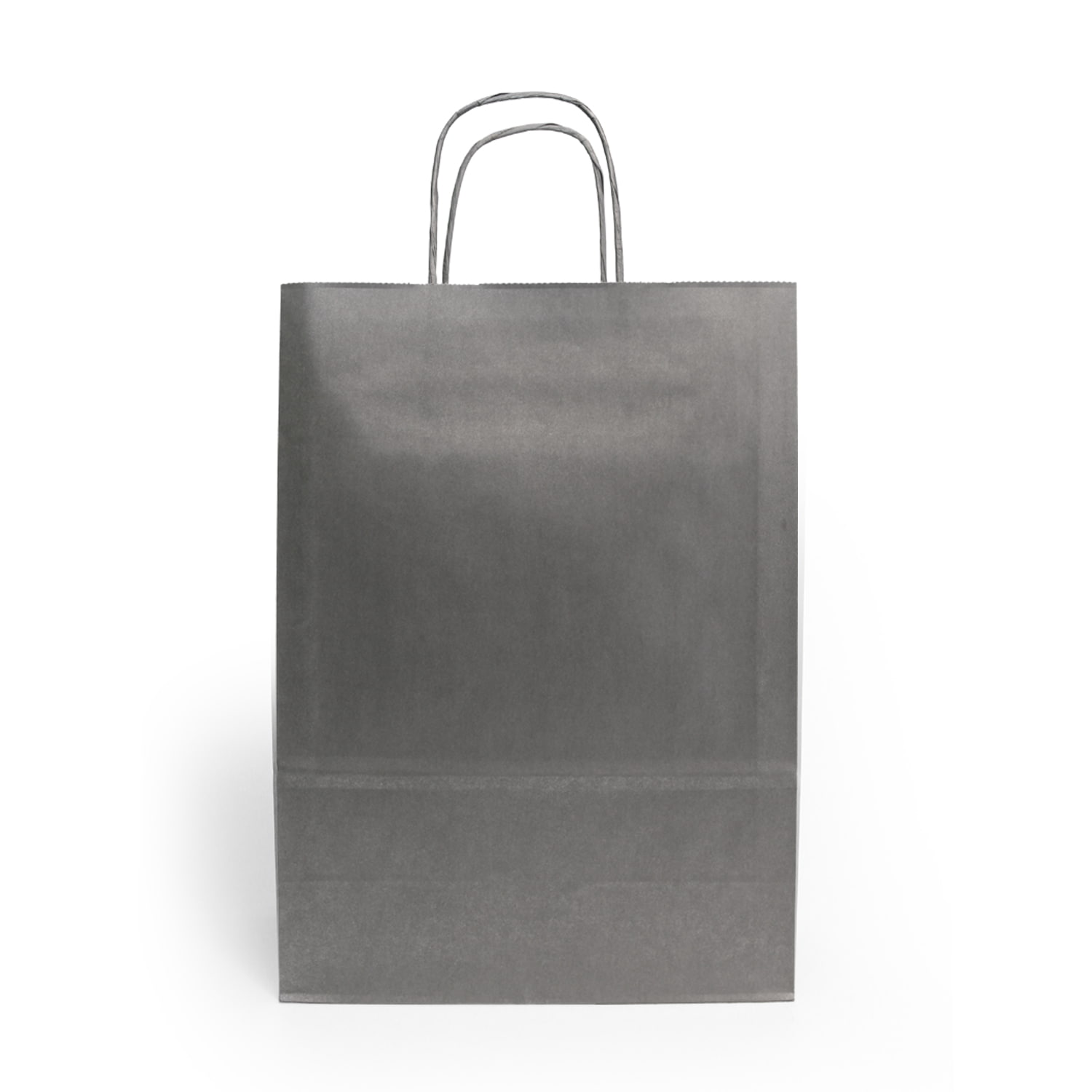 Papirnate vrećice s pletenom ručkom – SREBRENA - 220x100x310mm