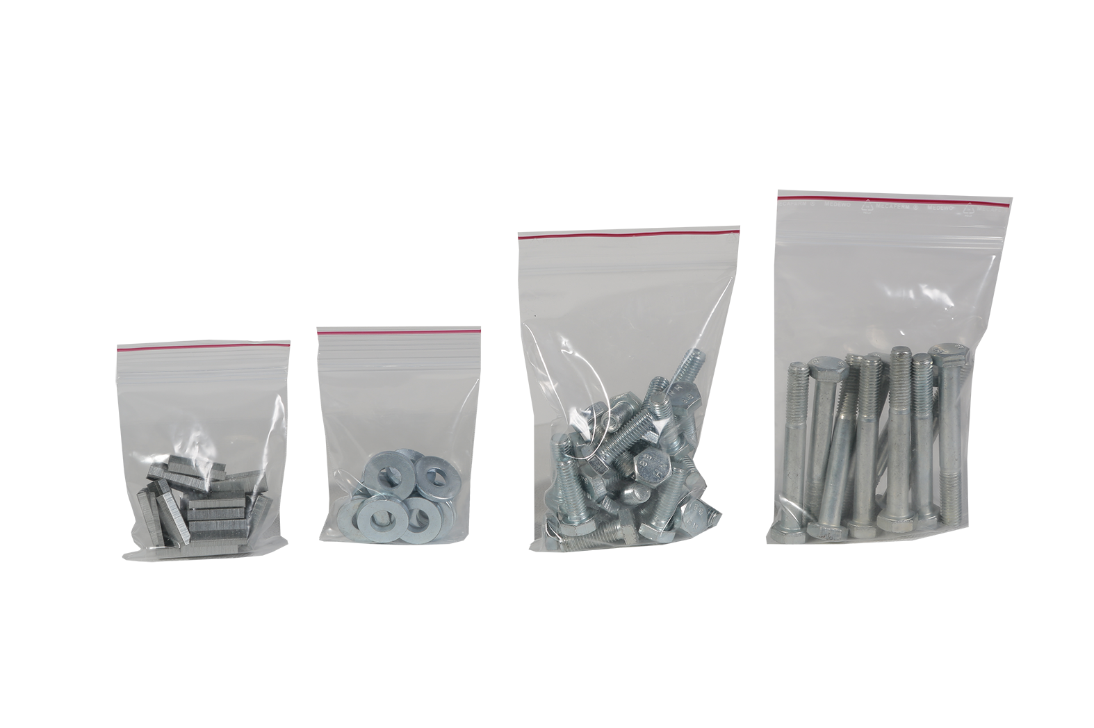 MECAFERM - VREĆICE S ZIP ZATVARAČEM 0,100 mm, 109x155x0,10mm